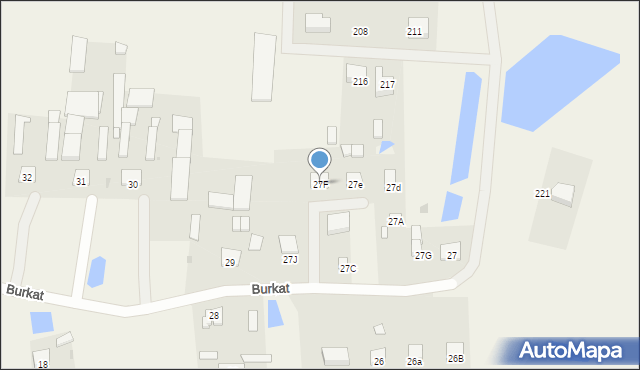 Burkat, Burkat, 27F, mapa Burkat