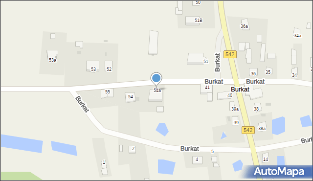 Burkat, Burkat, 54a, mapa Burkat