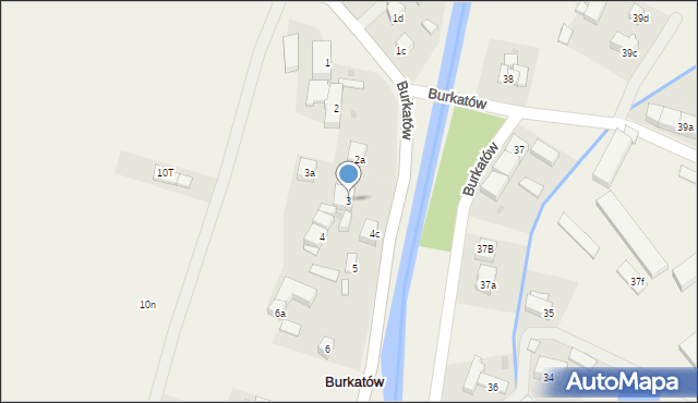 Burkatów, Burkatów, 3, mapa Burkatów