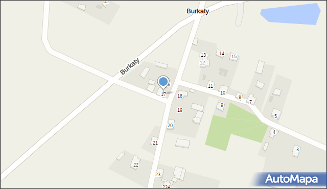 Burkaty, Burkaty, 17, mapa Burkaty