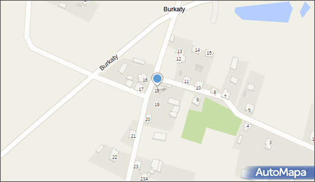Burkaty, Burkaty, 18, mapa Burkaty