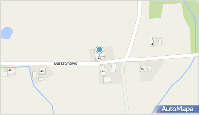 Bursztynowo, Bursztynowo, 23, mapa Bursztynowo