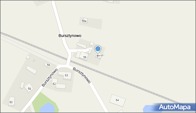 Bursztynowo, Bursztynowo, 57, mapa Bursztynowo