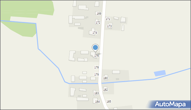 Burzec, Burzec, 176, mapa Burzec