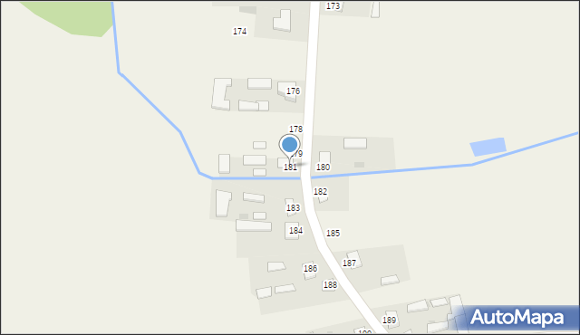 Burzec, Burzec, 181, mapa Burzec