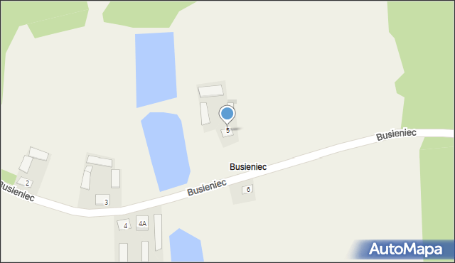 Busieniec, Busieniec, 5, mapa Busieniec