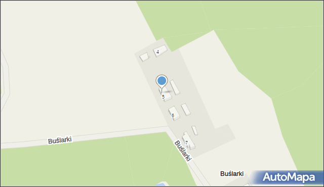 Buślarki, Buślarki, 5A, mapa Buślarki