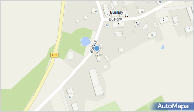 Buślary, Buślary, 5, mapa Buślary