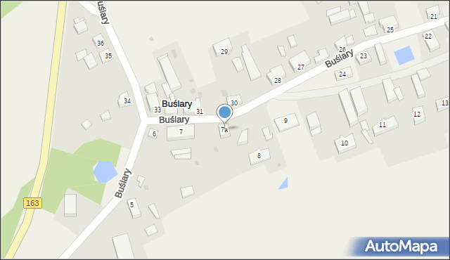 Buślary, Buślary, 7a, mapa Buślary