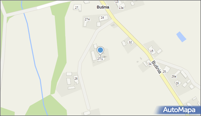 Buśnia, Buśnia, 30, mapa Buśnia