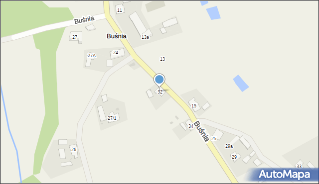 Buśnia, Buśnia, 32, mapa Buśnia