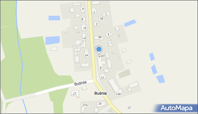 Buśnia, Buśnia, 7, mapa Buśnia