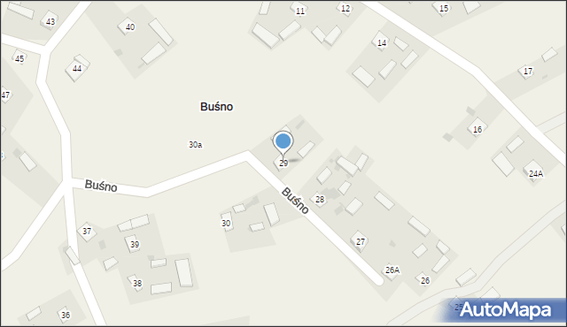 Buśno, Buśno, 29, mapa Buśno