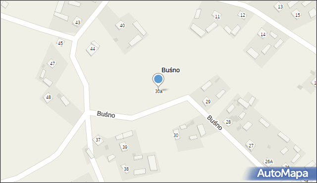 Buśno, Buśno, 30a, mapa Buśno