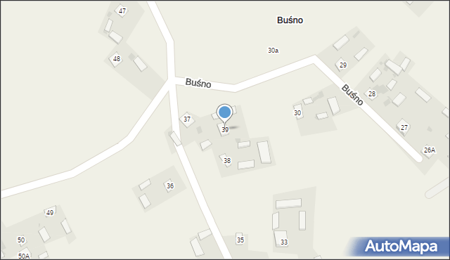 Buśno, Buśno, 39, mapa Buśno