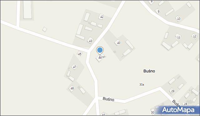 Buśno, Buśno, 44, mapa Buśno