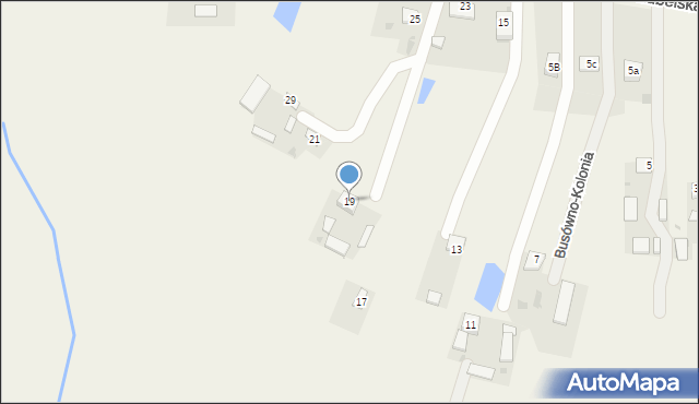 Busówno-Kolonia, Busówno-Kolonia, 19, mapa Busówno-Kolonia