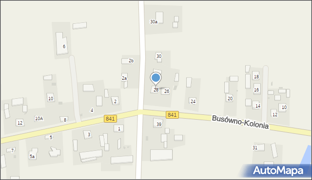 Busówno-Kolonia, Busówno-Kolonia, 28, mapa Busówno-Kolonia