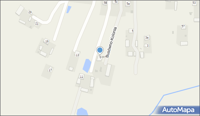 Busówno-Kolonia, Busówno-Kolonia, 7, mapa Busówno-Kolonia