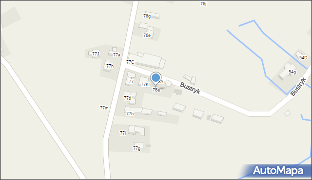 Bustryk, Bustryk, 78a, mapa Bustryk