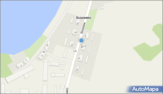 Buszewko, Buszewko, 10, mapa Buszewko