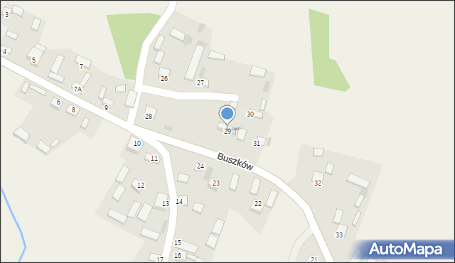 Buszków, Buszków, 29, mapa Buszków