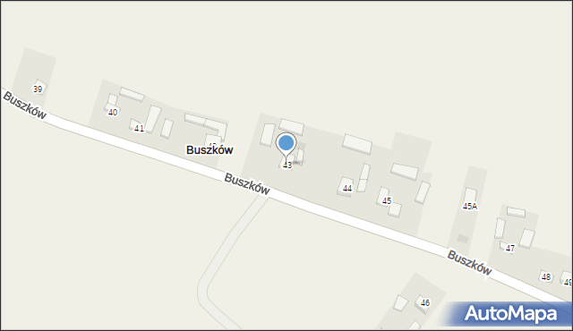 Buszków, Buszków, 43, mapa Buszków