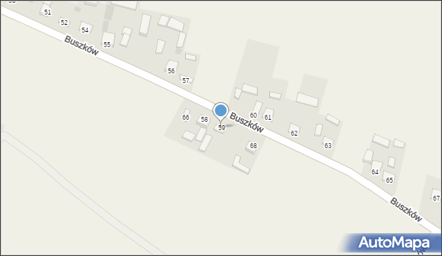 Buszków, Buszków, 59, mapa Buszków