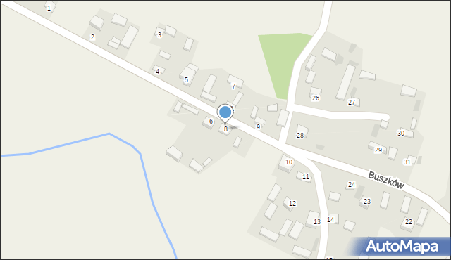 Buszków, Buszków, 8, mapa Buszków