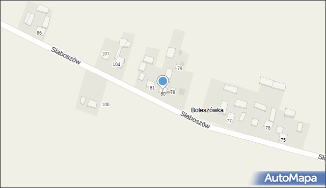 Buszków, Buszków, 80, mapa Buszków