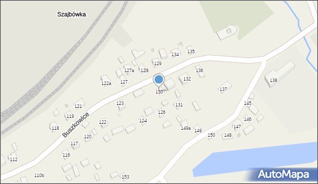 Buszkowice, Buszkowice, 130, mapa Buszkowice