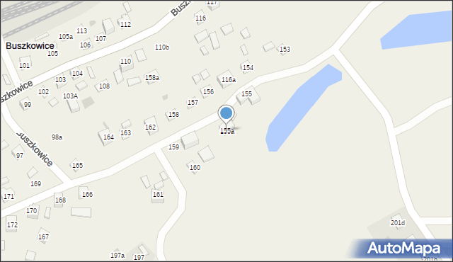 Buszkowice, Buszkowice, 155a, mapa Buszkowice