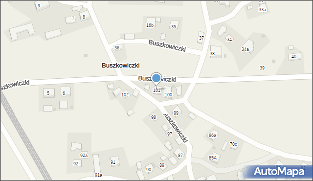 Buszkowiczki, Buszkowiczki, 101, mapa Buszkowiczki