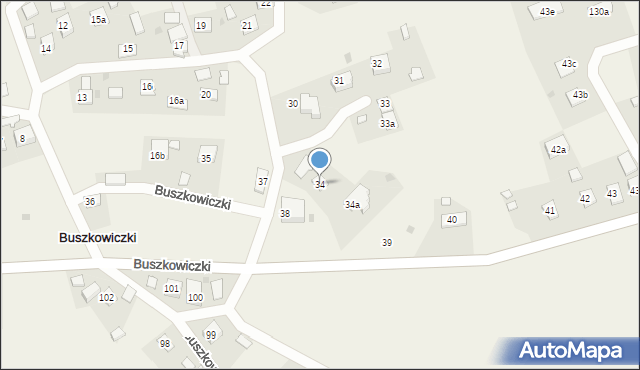 Buszkowiczki, Buszkowiczki, 34, mapa Buszkowiczki