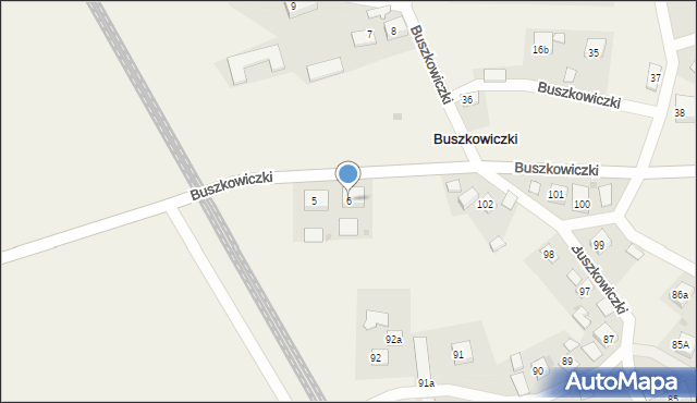 Buszkowiczki, Buszkowiczki, 6, mapa Buszkowiczki