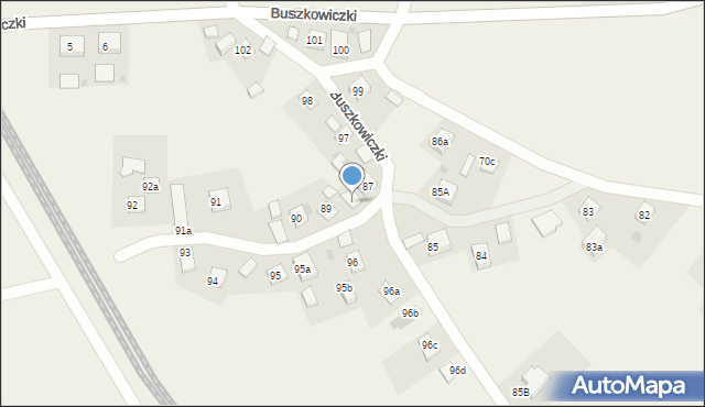 Buszkowiczki, Buszkowiczki, 88, mapa Buszkowiczki