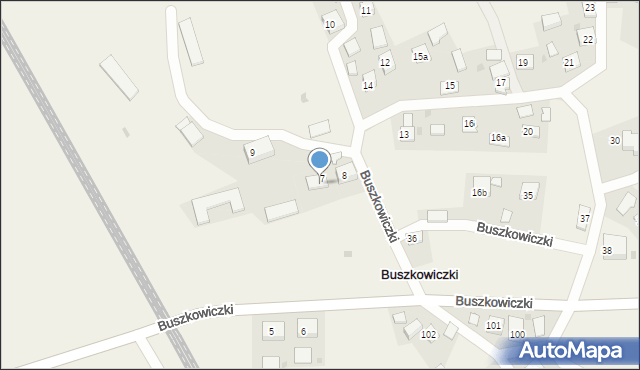 Buszkowiczki, Buszkowiczki, 8a, mapa Buszkowiczki