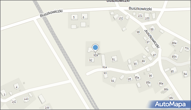 Buszkowiczki, Buszkowiczki, 92a, mapa Buszkowiczki