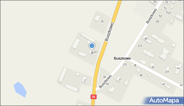 Buszkowo, Buszkowo, 28, mapa Buszkowo