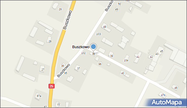 Buszkowo, Buszkowo, 38, mapa Buszkowo