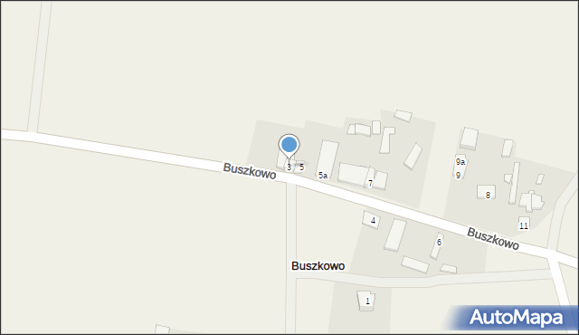 Buszkowo, Buszkowo, 3, mapa Buszkowo