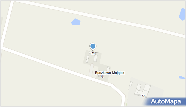 Buszkowo-Parcele, Buszkowo-Parcele, 50, mapa Buszkowo-Parcele