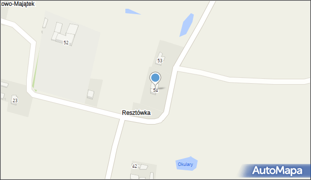 Buszkowo-Parcele, Buszkowo-Parcele, 54, mapa Buszkowo-Parcele