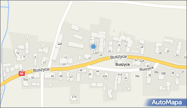 Buszyce, Buszyce, 13, mapa Buszyce