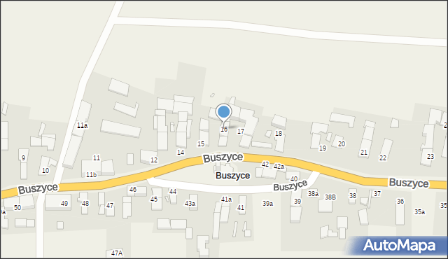 Buszyce, Buszyce, 16, mapa Buszyce