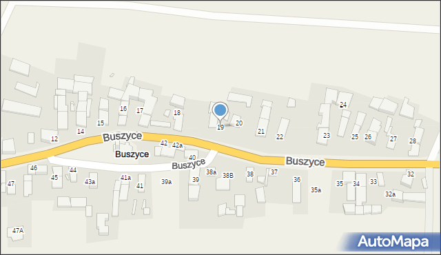 Buszyce, Buszyce, 19, mapa Buszyce