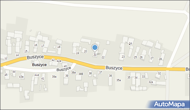 Buszyce, Buszyce, 21, mapa Buszyce