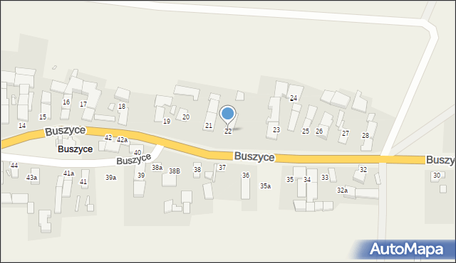 Buszyce, Buszyce, 22, mapa Buszyce