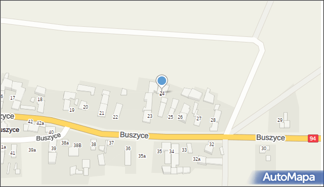 Buszyce, Buszyce, 24, mapa Buszyce