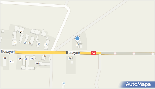 Buszyce, Buszyce, 29, mapa Buszyce